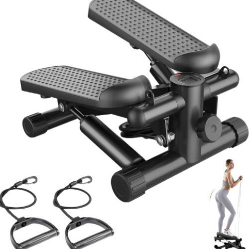 Mini Stepper with Resistance Bands for Home Workout | FITZEV