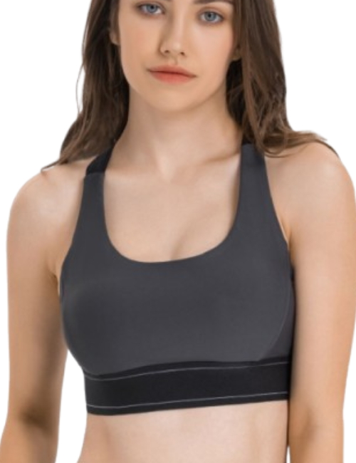 Millennia Contrast Sports Bra | Women's Yoga & Gym Activewear | FITZEV