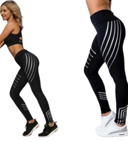 Women's Glow in the Dark Leggings | Reflective Workout Leggings | FITZEV