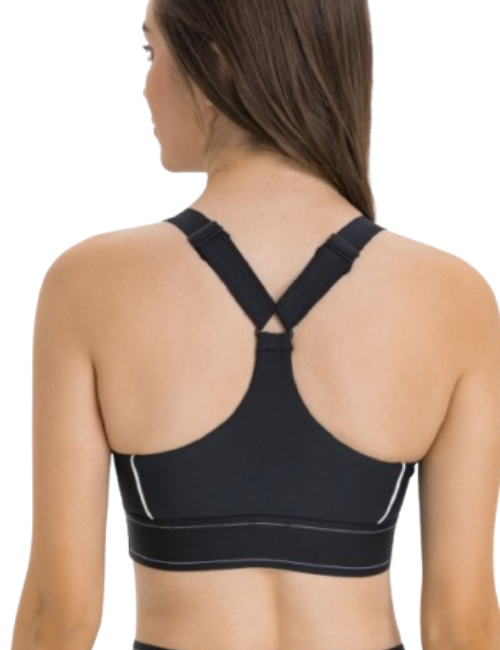 Millennia Contrast Sports Bra | Women's Yoga & Gym Activewear | FITZEV