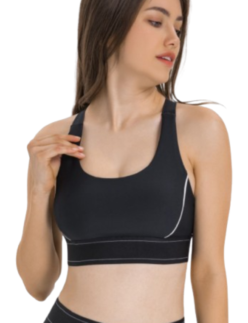 Millennia Contrast Sports Bra | Women's Yoga & Gym Activewear | FITZEV