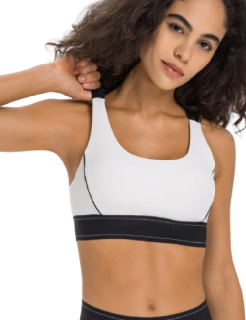 Millennia Contrast Sports Bra | Women's Yoga & Gym Activewear | FITZEV