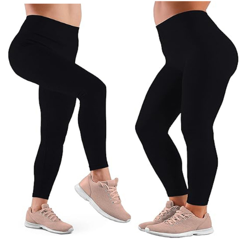 Women's High-Waisted Fleece-Lined Yoga Leggings – Warm Winter Thermal Stretchy Tights