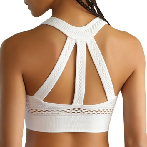 Seamless High-Impact Push-Up Sports Bra – Padded Workout & Yoga Fitness Crop Top