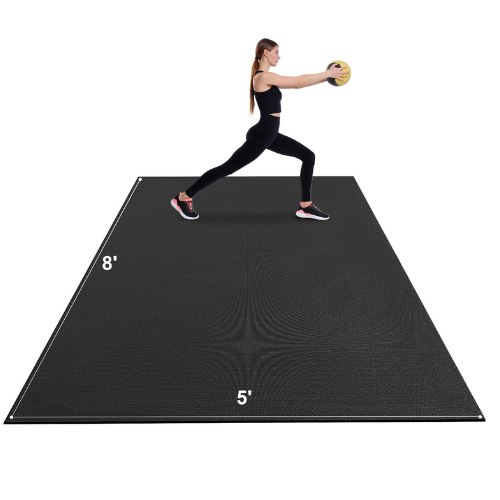 Large Non-Slip Exercise Yoga Mat with Carry Bag & Strap