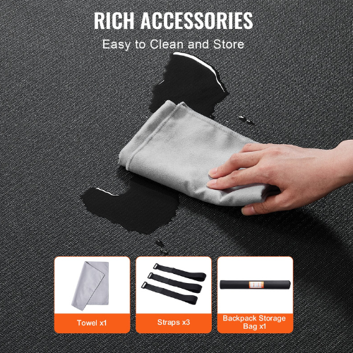 Large Non-Slip Exercise Yoga Mat with Carry Bag & Strap