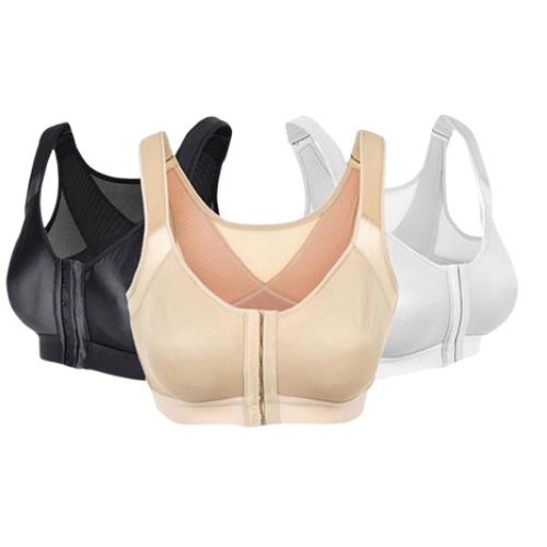 Women's Front Closure Medium Support Sports Bra
