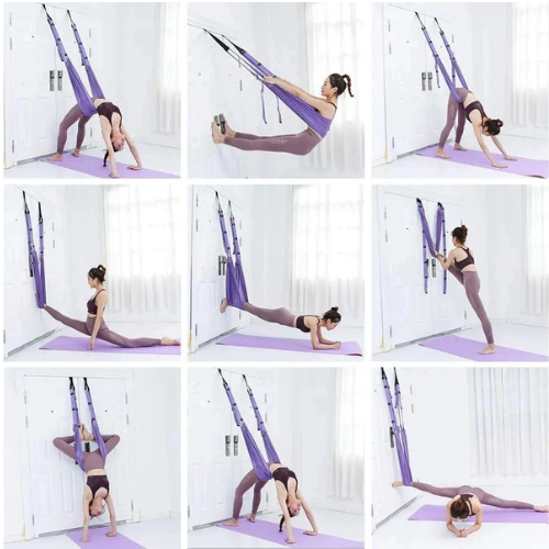 Adjustable Yoga Stretch Strap with Door Anchor | FITZEV