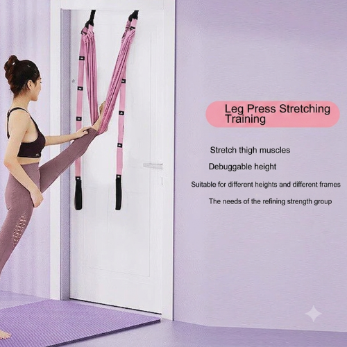 Adjustable Yoga Stretch Strap with Door Anchor | FITZEV