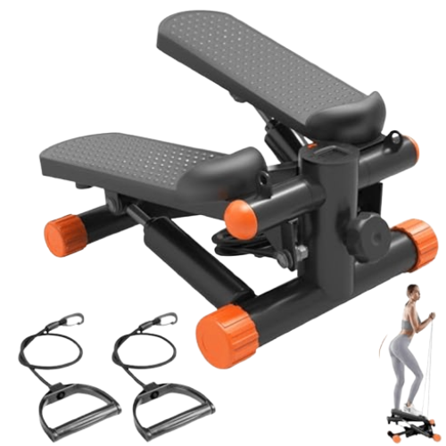 Mini Stepper with Resistance Bands for Home Workout | FITZEV